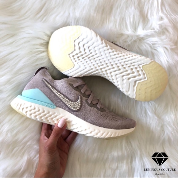 Swarovski Nike Epic React Flyknit Tan Teal - Picture 6 of 9